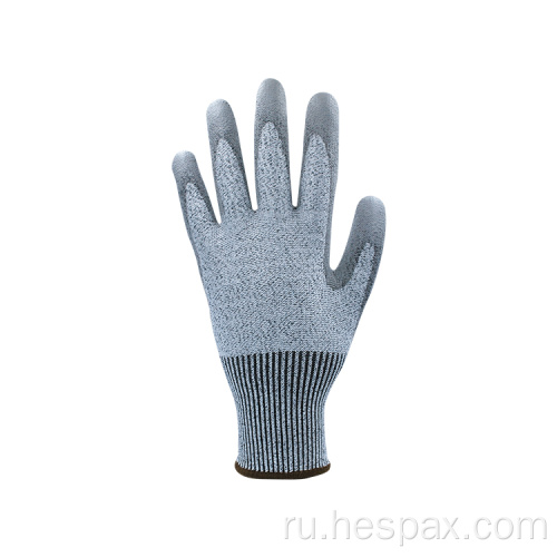 Hespax pu, покрытый hppe machinist, устойчивые к вырезанию перчаток